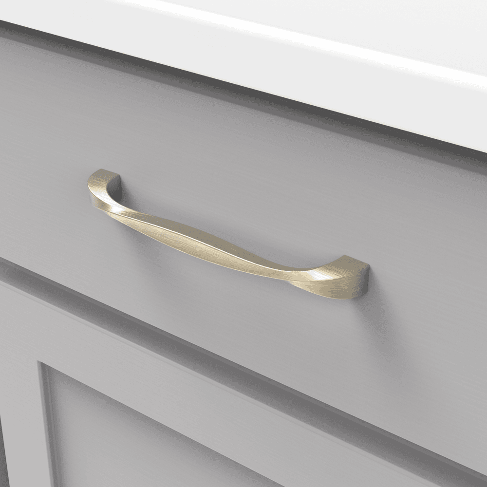 6-5/16" Twist Handle Pull, Elusive Golden Nickel (5/Box) Alt 2 - Image