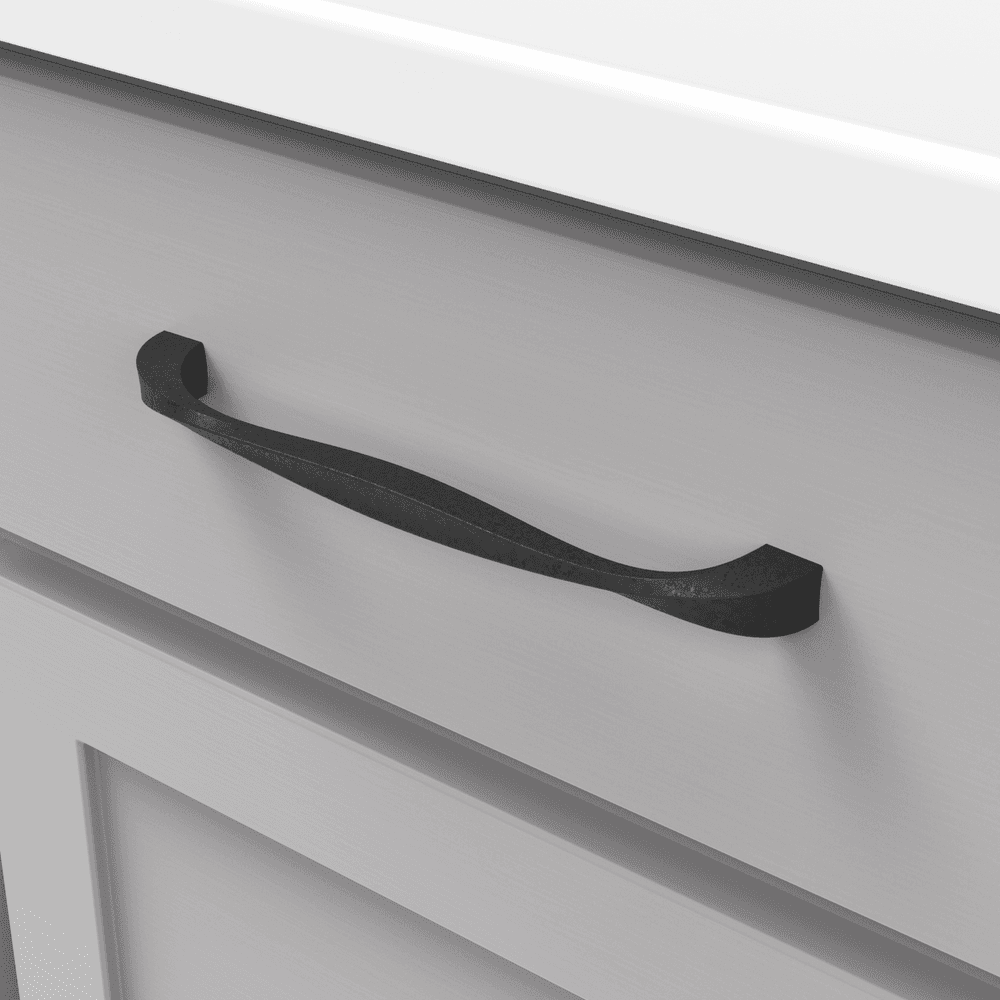 7-9/16" Twist Handle Pull, Black Iron (5/Box) Alt 2 - Image