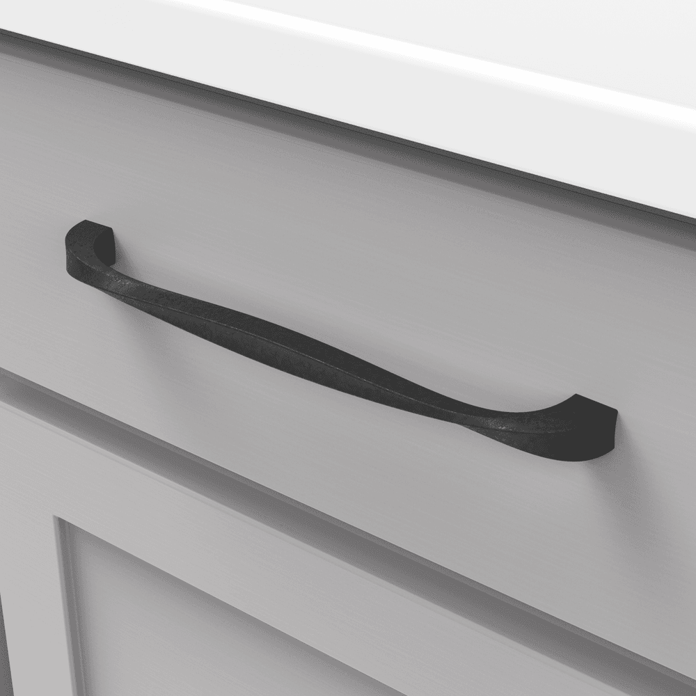 8-13/16" Twist Handle Pull, Black Iron (5/Box) Alt 2 - Image