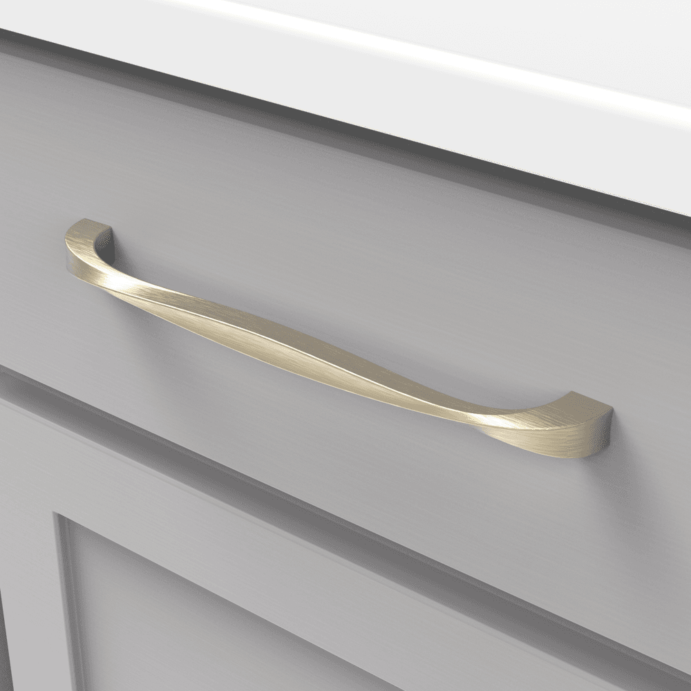 8-13/16" Twist Handle Pull, Elusive Golden Nickel (5/Box) Alt 2 - Image