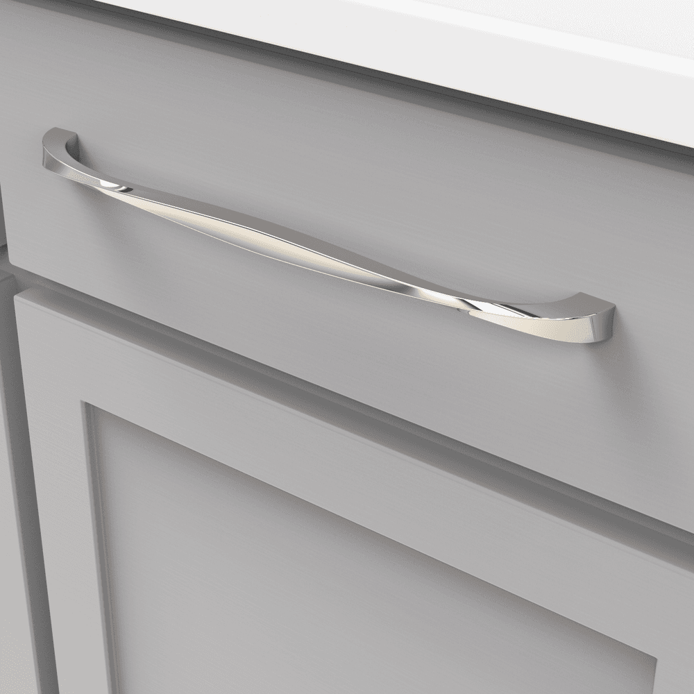 12" Twist Handle Pull, Polished Nickel Alt 2 - Image