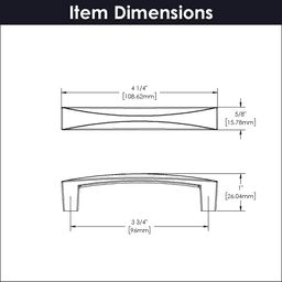 3-3/4" Crest Handle Pull, Chrome (10/Box) Alt 2 - Image