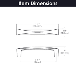3-3/4" Crest Handle Pull, Satin Nickel (10/Box) Alt 2 - Image