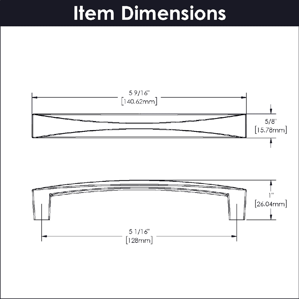 5-1/16" Crest Handle Pull, Satin Nickel (10/Box) Alt 2 - Image
