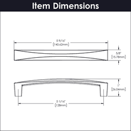5-1/16" Crest Handle Pull, Chrome (10/Box) Alt 2 - Image
