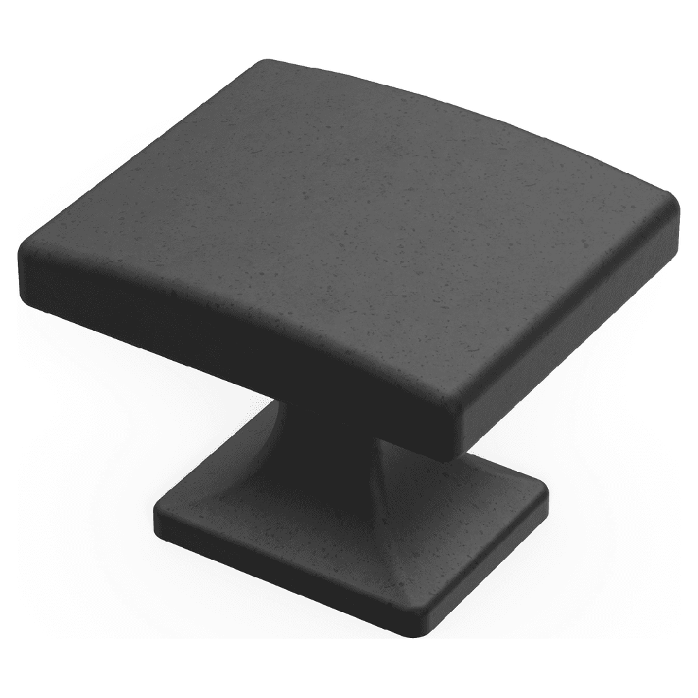 1-7/16" X 1-1/4" Forge Cabinet Knob, Black Iron (10/Box) Alt 1 - Image