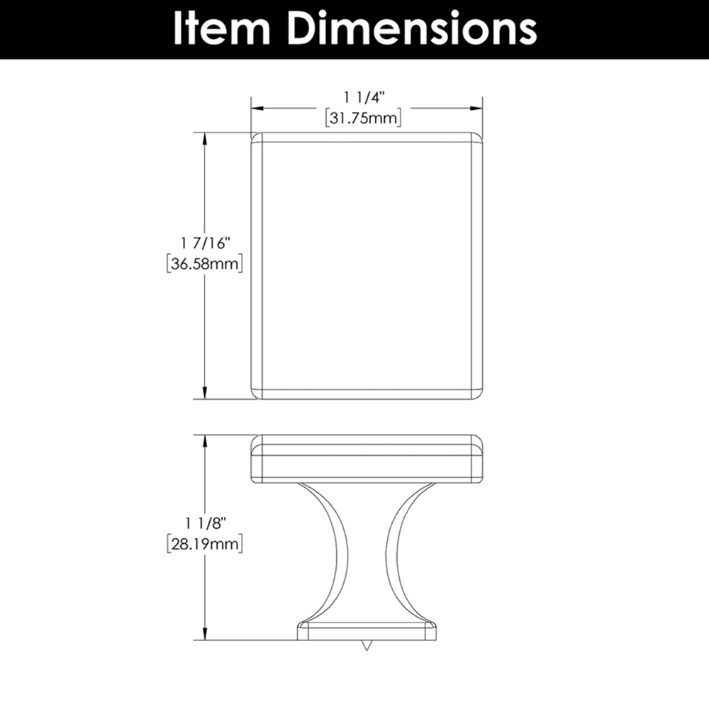 1-7/16" X 1-1/4" Forge Cabinet Knob, Champagne Bronze (10/Box) Alt 4 - Image