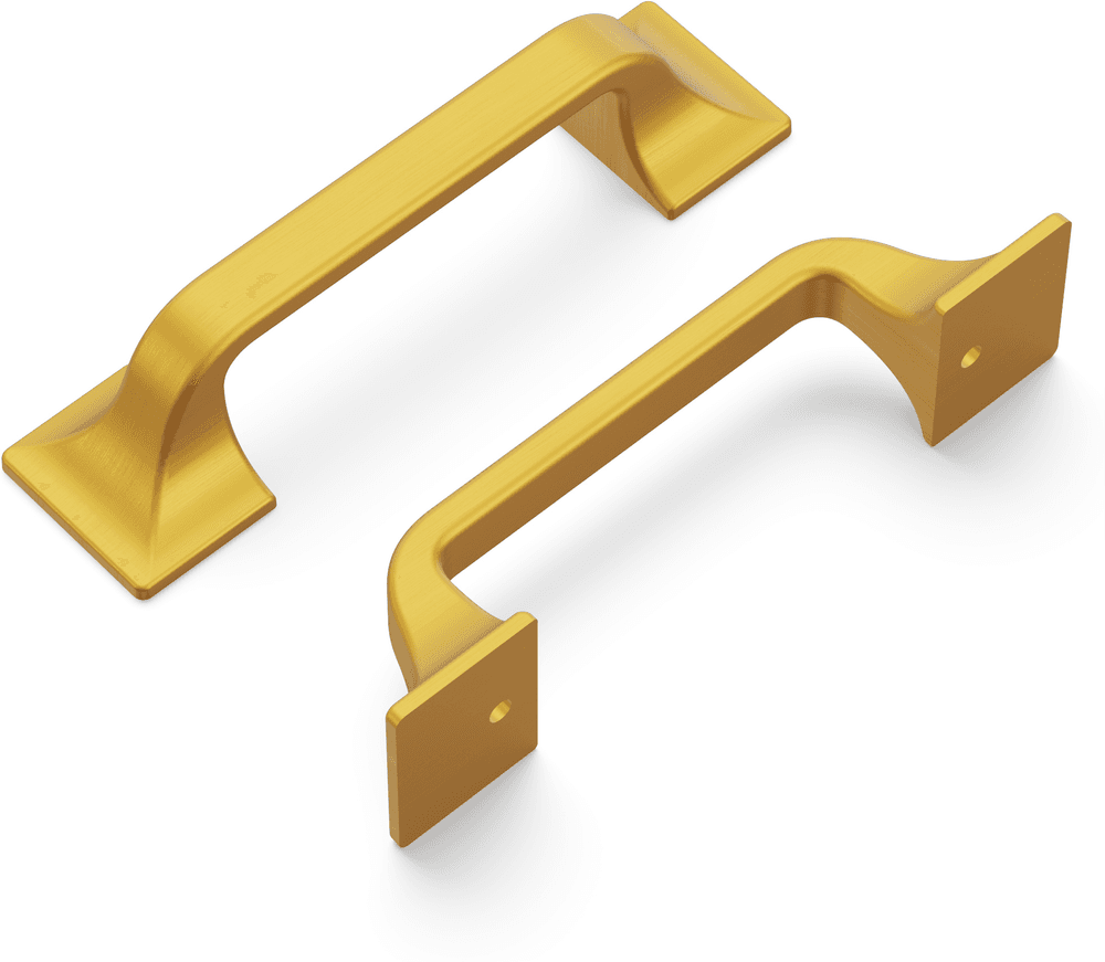 3" Forge Handle Pull, Brushed Golden Brass Main - Image