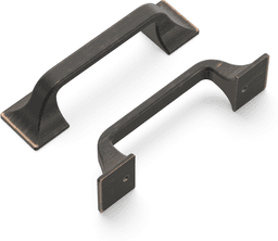 3" Forge Handle Pull, Vintage Bronze Main - Image