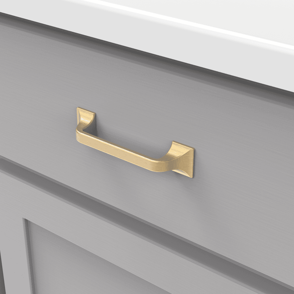 3-3/4" Forge Handle Pull, Brushed Golden Brass (10/Box) Alt 4 - Image