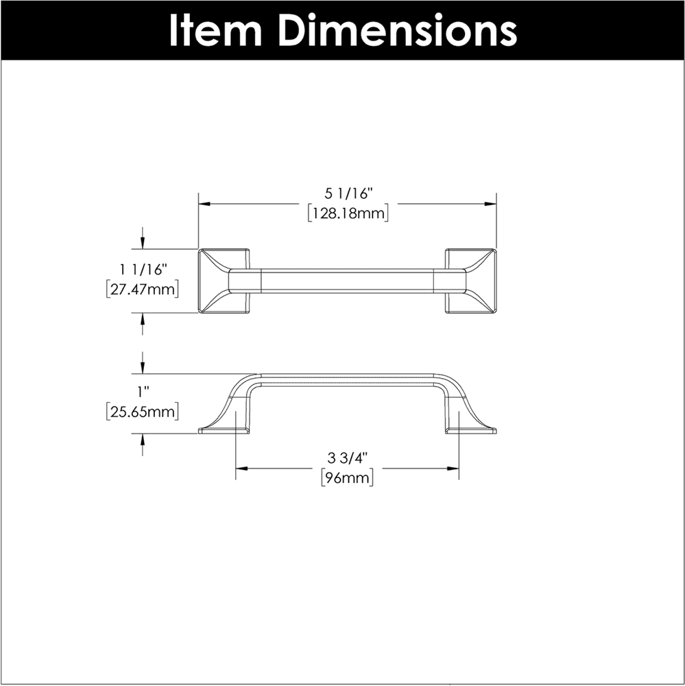 3-3/4" Forge Handle Pull, Black Iron (10/Box) Alt 6 - Image