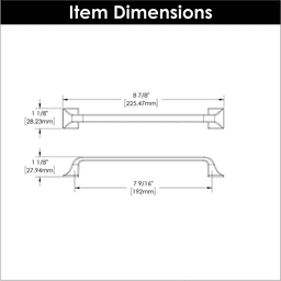 7-9/16" Forge Handle Pull, Black Iron (10/Box) Alt 6 - Image