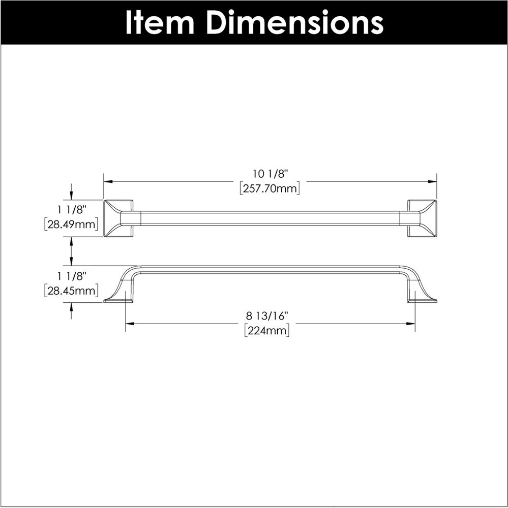 8-13/16" Forge Handle Pull, Satin Nickel Alt 6 - Image