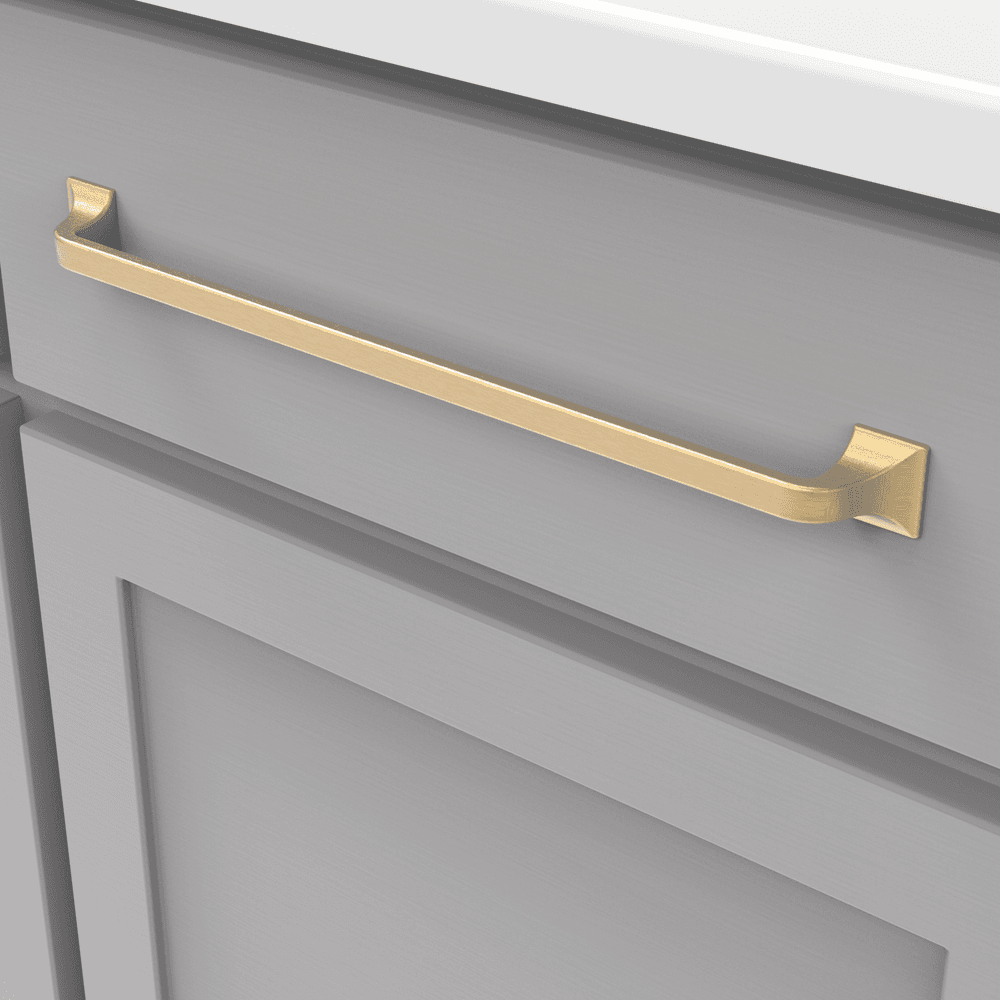 12" Forge Handle Pull, Brushed Golden Brass (5/Box) Alt 4 - Image