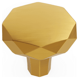 1-1/4" Karat Cabinet Knob, Brushed Golden Brass Alt 1 - Image