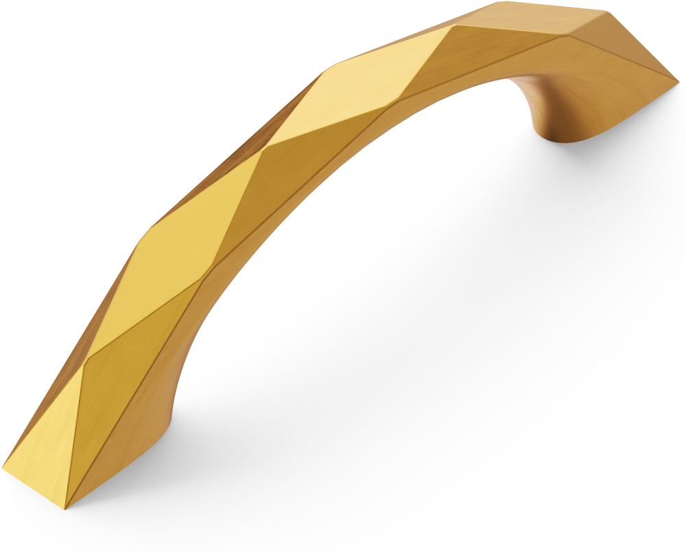 3" Karat Arch Pull, Brushed Golden Brass Alt 1 - Image