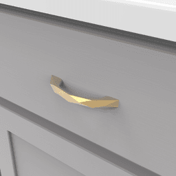 3" Karat Arch Pull, Brushed Golden Brass Alt 4 - Image