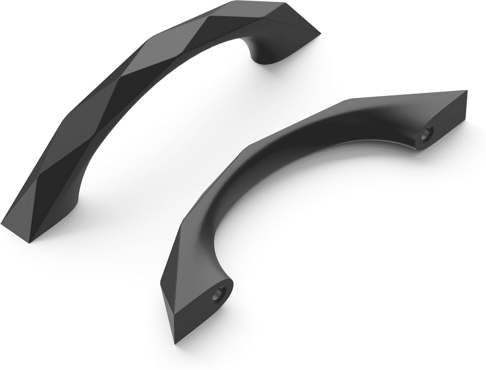 3" Karat Arch Pull, Matte Black Main - Image