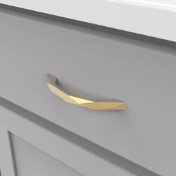 3-3/4" Karat Arch Pull, Brushed Golden Brass Alt 3 - Image