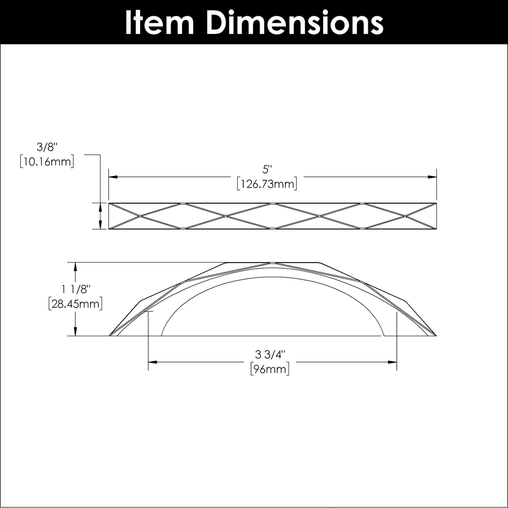 3-3/4" Karat Arch Pull, Brushed Golden Brass Alt 5 - Image