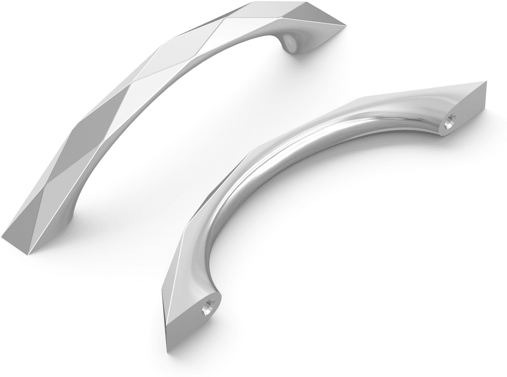 3-3/4" Karat Arch Pull, Chrome Main - Image