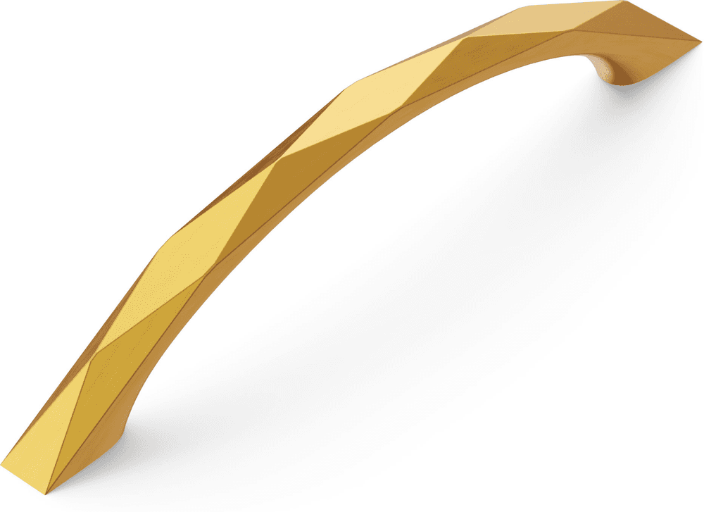 5-1/16" Karat Arch Pull, Brushed Golden Brass (10/Box) Alt 1 - Image