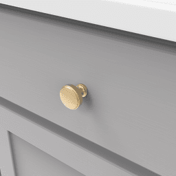 1-1/4" Piper Cabinet Knob, Brushed Golden Brass Alt 3 - Image