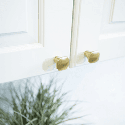 1-1/8" Veranda Square Cabinet Knob, Brushed Golden Brass Alt 1 - Image