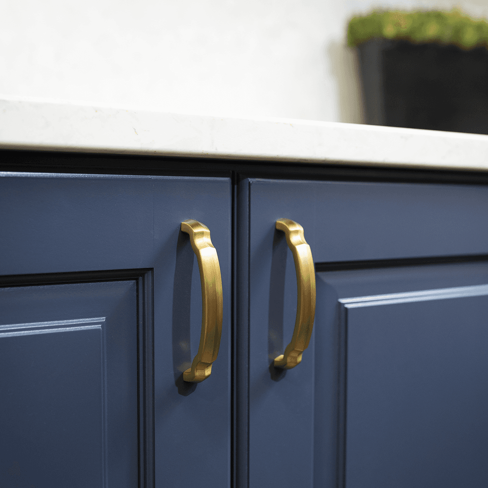 3" Veranda Arch Pull, Brushed Golden Brass Alt 1 - Image