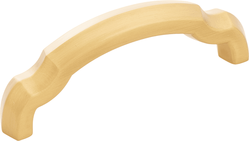 3" Veranda Arch Pull, Brushed Golden Brass Main - Image