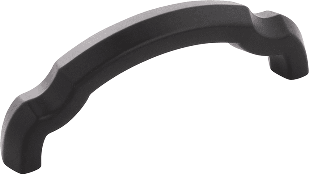 3" Veranda Arch Pull, Matte Black Main - Image