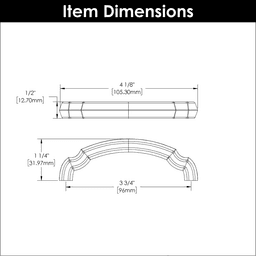 3-3/4" Veranda Arch Pull, Brushed Golden Brass Alt 2 - Image