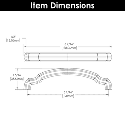 5-1/16" Veranda Arch Pull, Brushed Golden Brass Alt 2 - Image