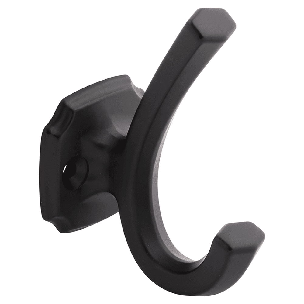 1" Veranda Hook, Matte Black (5/Box) Main - Image