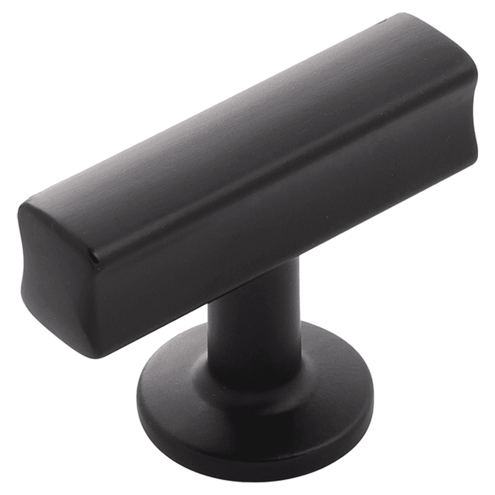 1-15/16" X 15/16" Woodward T-Cabinet Knob, Matte Black Main - Image