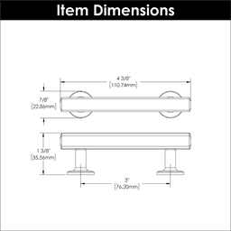 3" Woodward Bar Pull, Brushed Golden Brass (10/Box) Alt 4 - Image