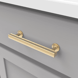 5-1/16" Woodward Bar Pull, Brushed Golden Brass (10/Box) Alt 1 - Image