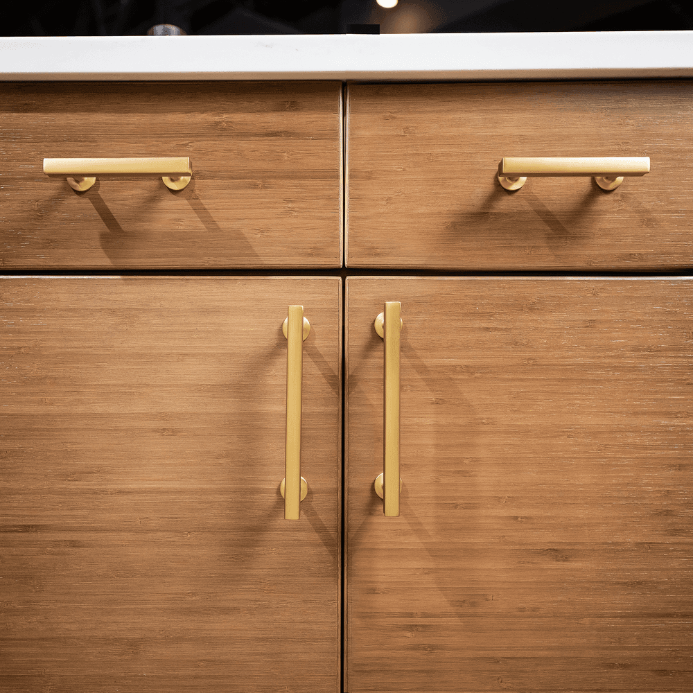 5-1/16" Woodward Bar Pull, Brushed Golden Brass (10/Box) Alt 2 - Image