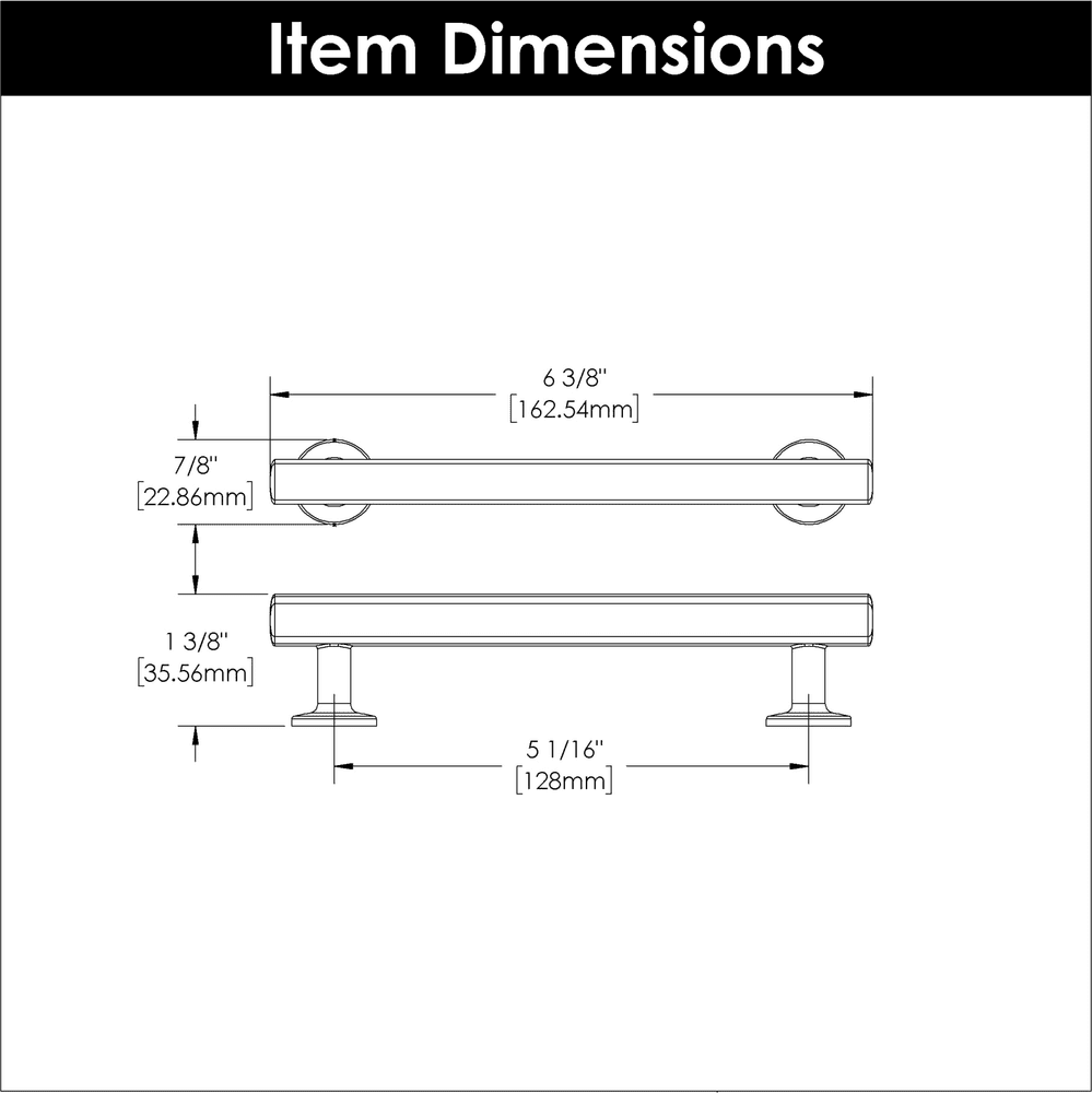 5-1/16" Woodward Bar Pull, Brushed Golden Brass (10/Box) Alt 3 - Image