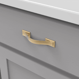3" Dover Arch Pull, Brushed Golden Brass Alt 2 - Image