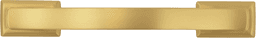3-3/4" Dover Arch Pull, Brushed Golden Brass Alt 1 - Image