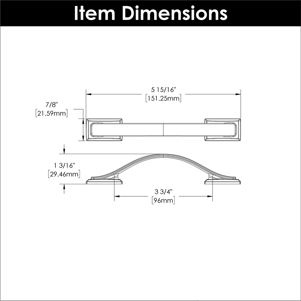 3-3/4" Dover Arch Pull, Brushed Golden Brass Alt 3 - Image