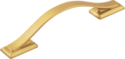 3-3/4" Dover Arch Pull, Brushed Golden Brass Main - Image