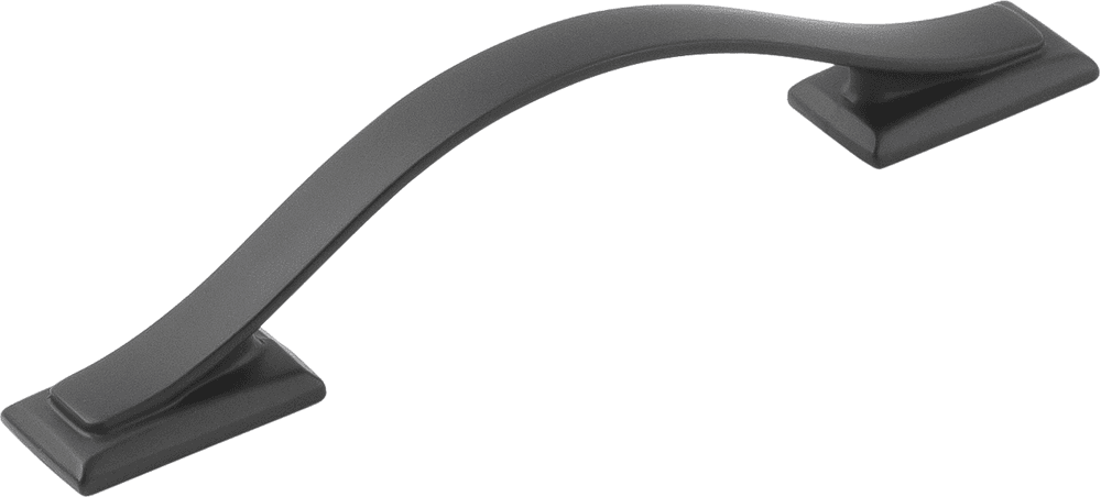 3-3/4" Dover Arch Pull, Matte Black Main - Image
