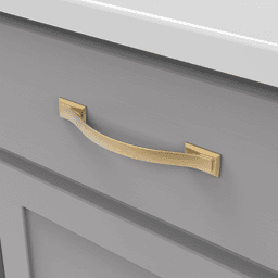 5-1/16" Dover Arch Pull, Brushed Golden Brass Alt 2 - Image