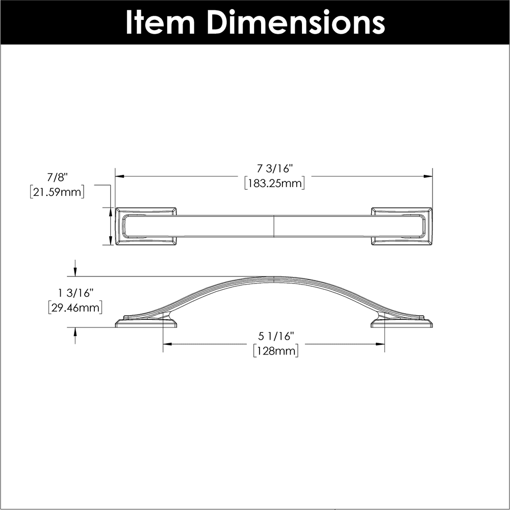 5-1/16" Dover Arch Pull, Brushed Golden Brass Alt 3 - Image