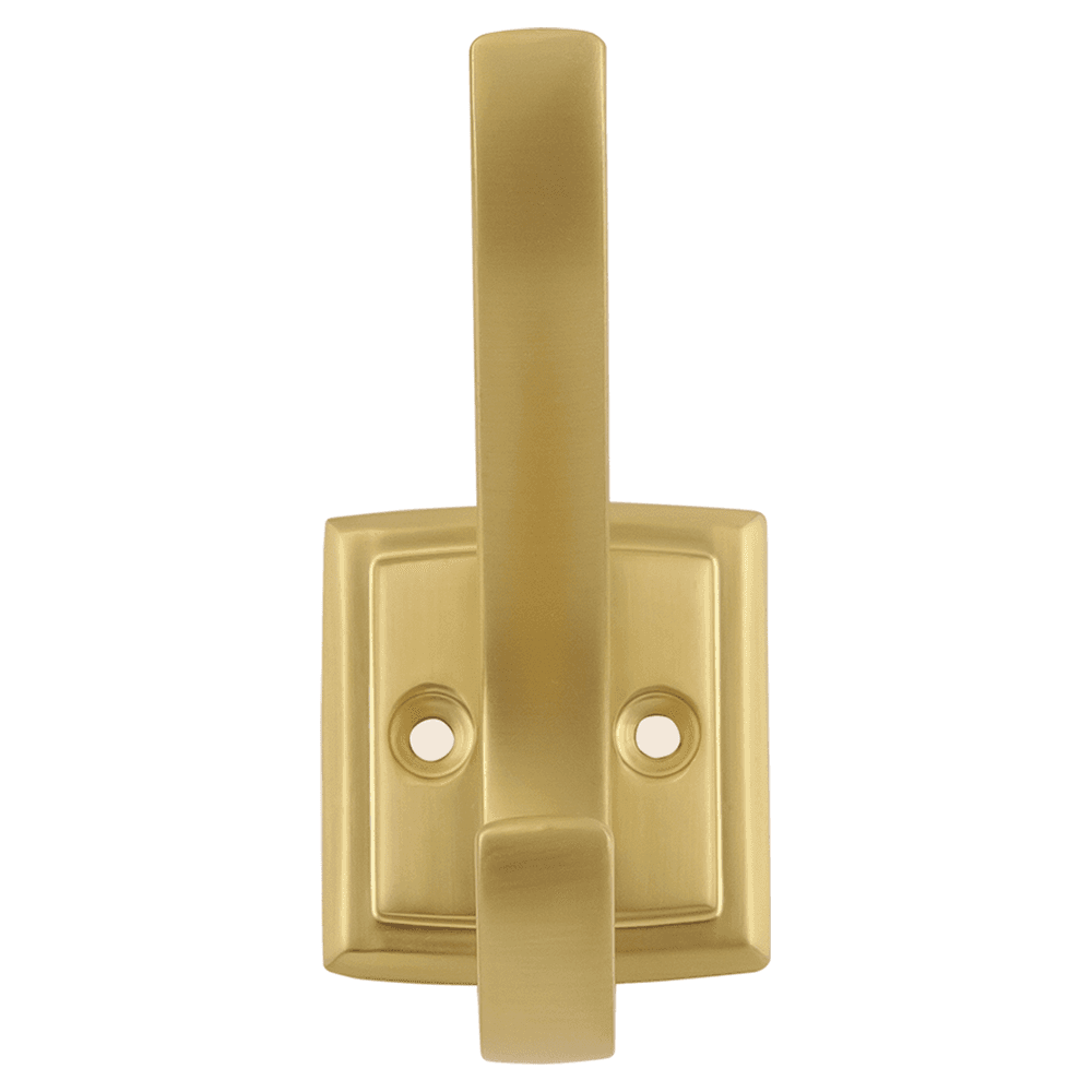 3/4" Dover Hook, Brushed Golden Brass (5/Box) Alt 1 - Image