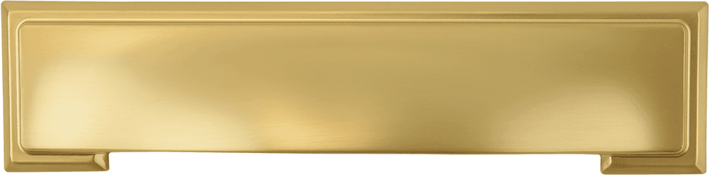 3" Dover Cup Pull, Brushed Golden Brass (5/Box) Alt 1 - Image