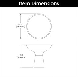 1-1/4" Maven Cabinet Knob, Satin Nickel Alt 5 - Image