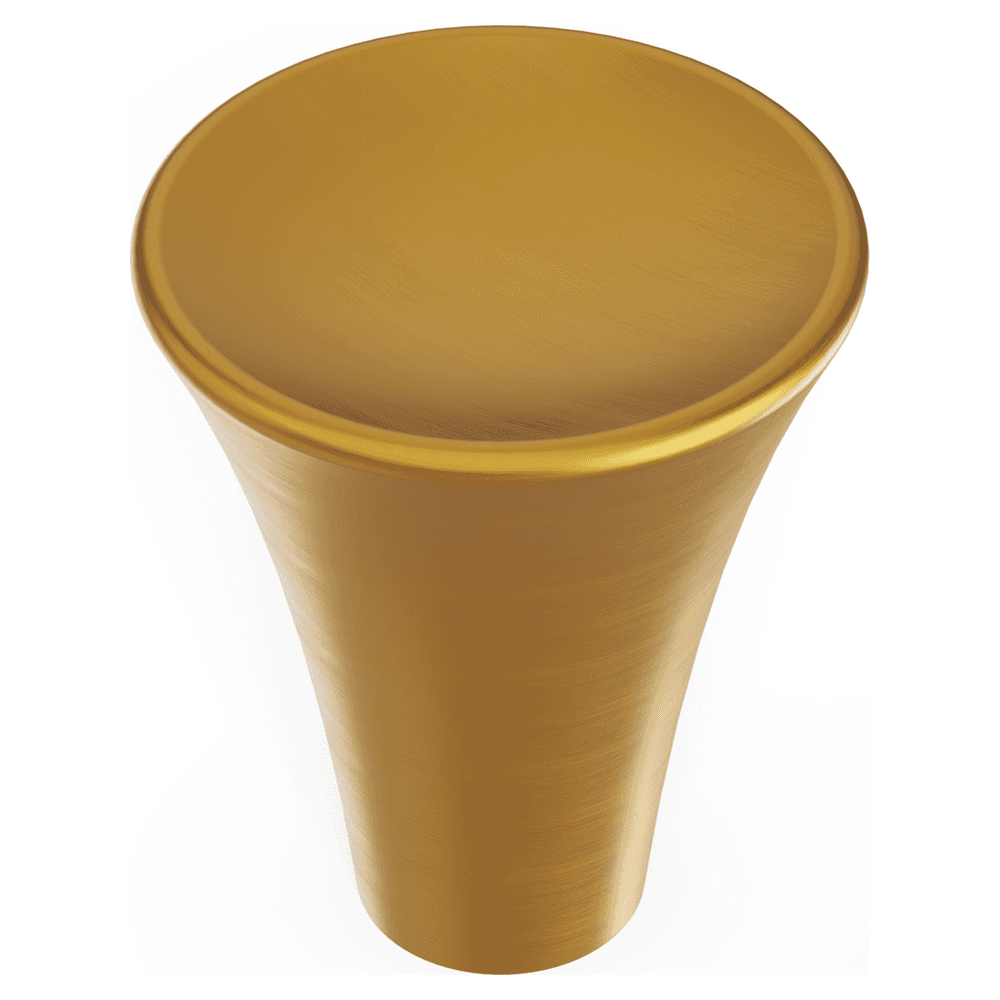 15/16" Maven Cabinet Knob, Brushed Golden Brass Alt 1 - Image